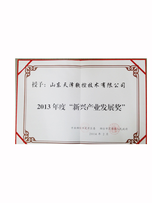 EMCC-2013年新興產(chǎn)業(yè)發(fā)展獎(jiǎng) 2014年2月